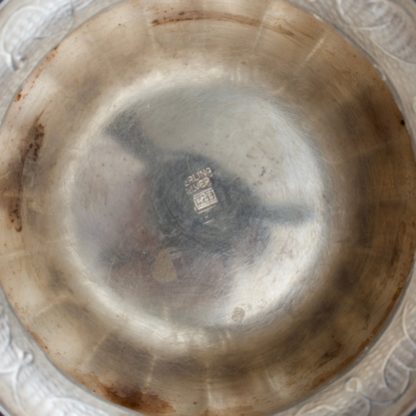 Estate Sterling Silver Handmade Wine Decanter by Michael Strauss