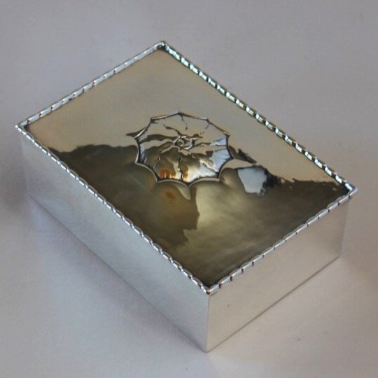 did georg jensen ever make silver fish box Georg Jensen Sterling Silver Keepsake Box, No.39 – Gallery 925