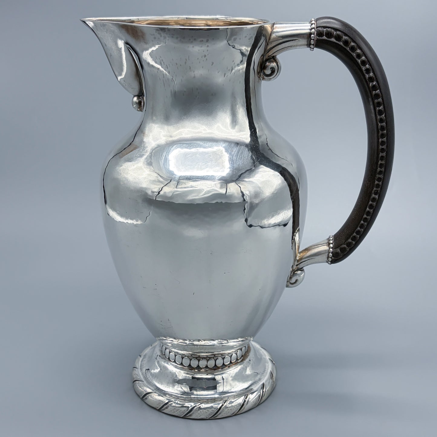Estate Sterling Silver Georg Jensen Large Water Pitcher No. 5