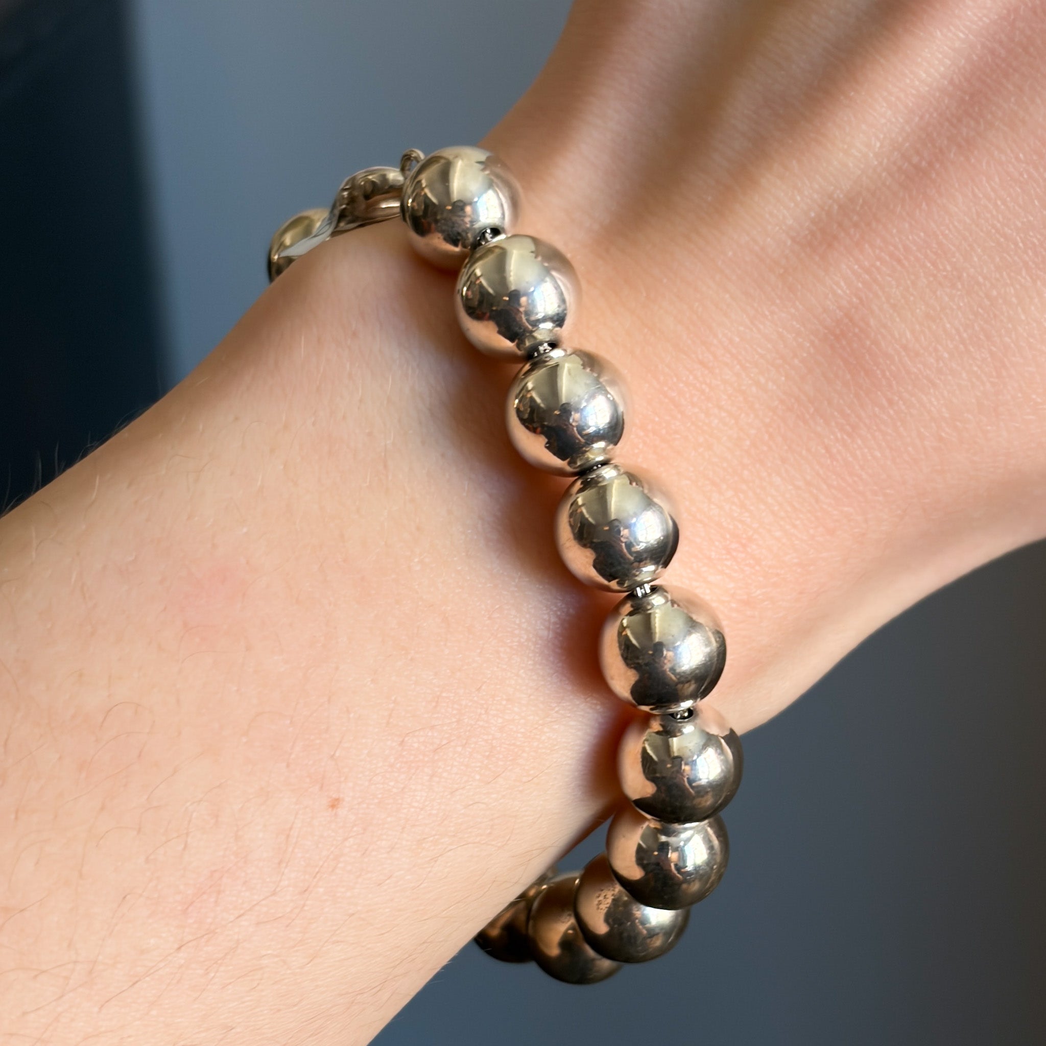 Estate Tiffany & Co. Sterling Silver Ball Bracelet – Gallery 925