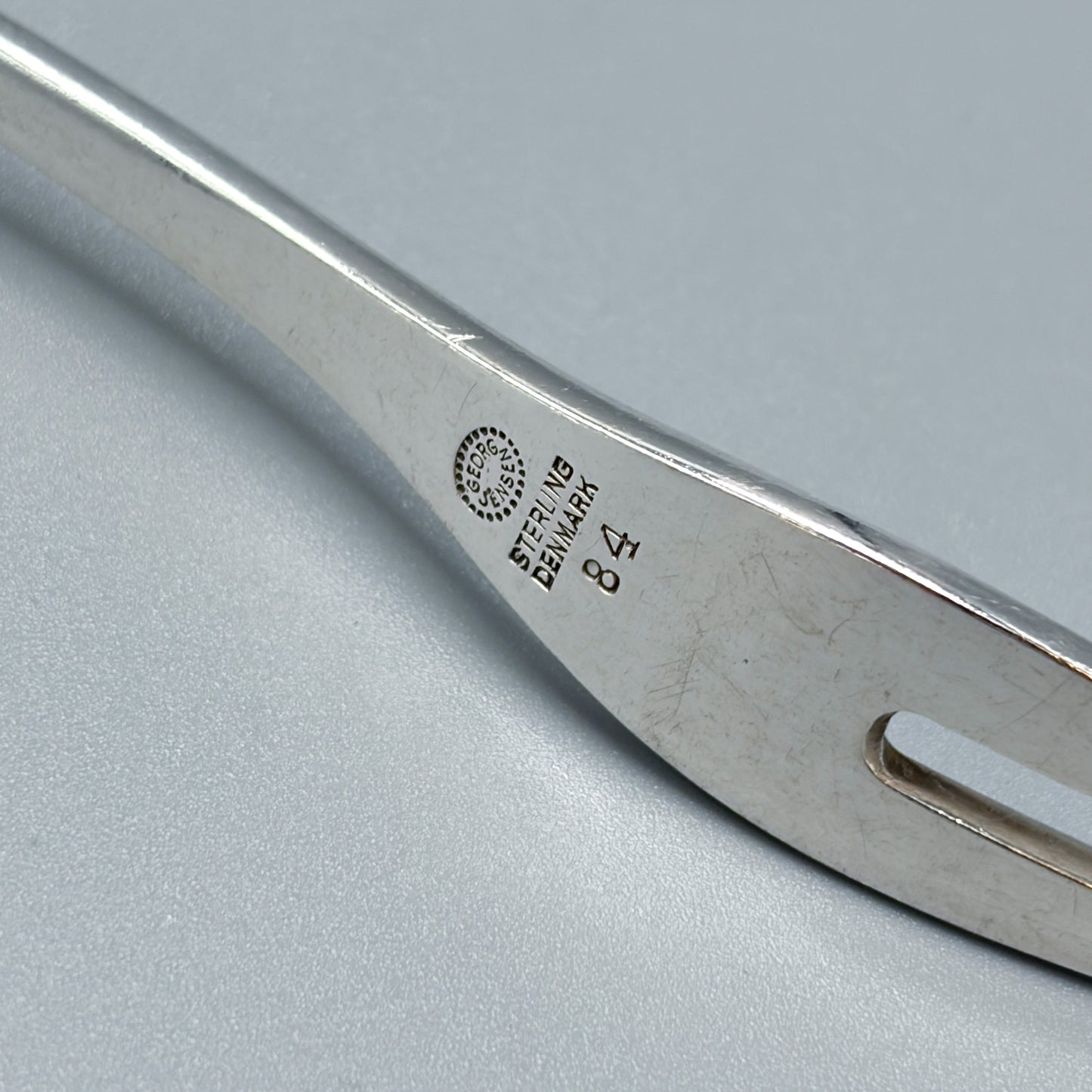 Estate Georg Jensen Sterling Silver "Blossom" Pattern Lemon Fork