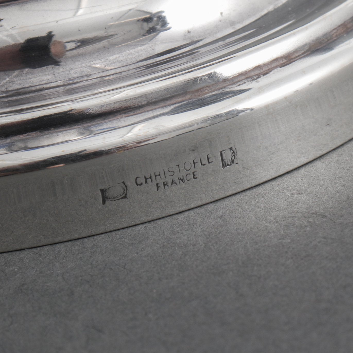 Estate Christofle Silver Plated Two-Light Candelabrum