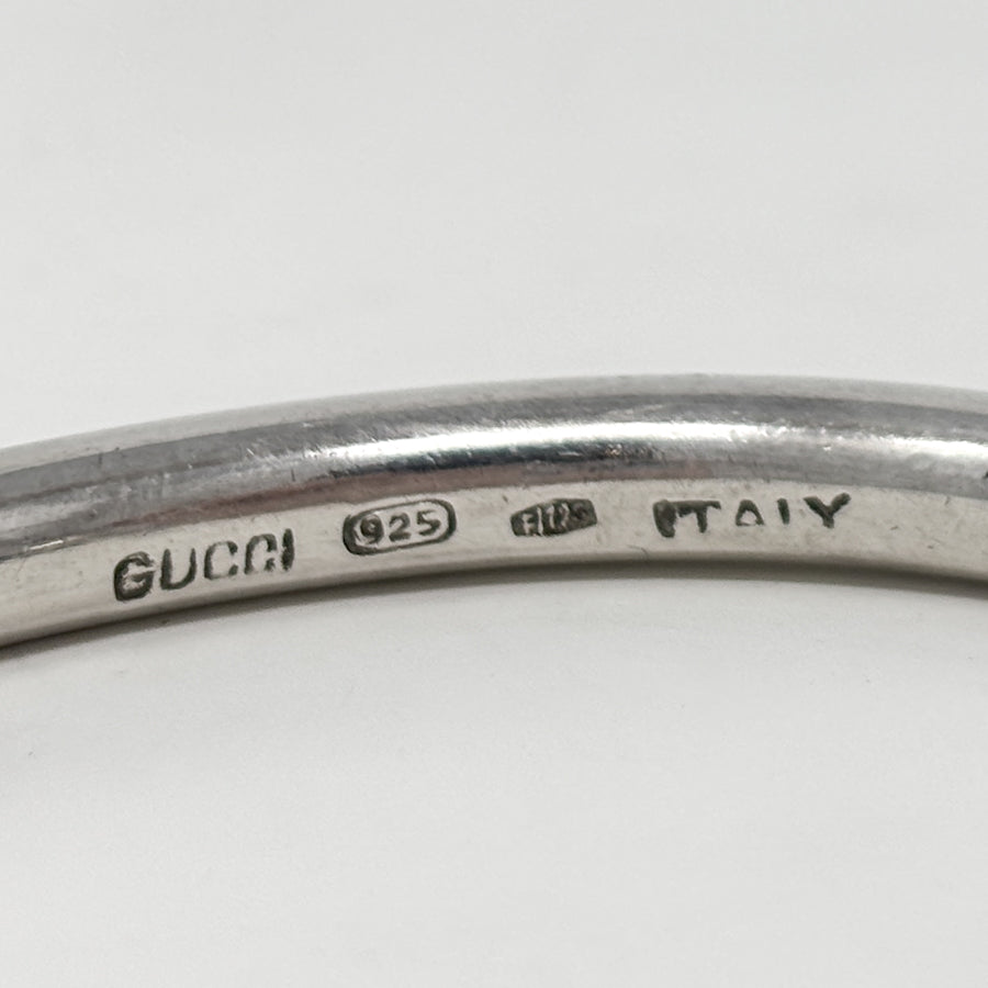 Estate Gucci Sterling Silver Modernist Bracelet