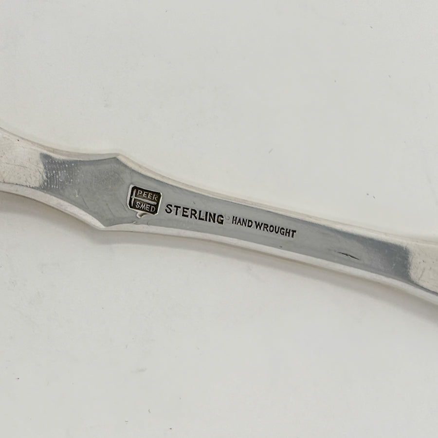 Estate Peer Smed Handwrought Sterling Silver Meat Fork “Cornucopia”