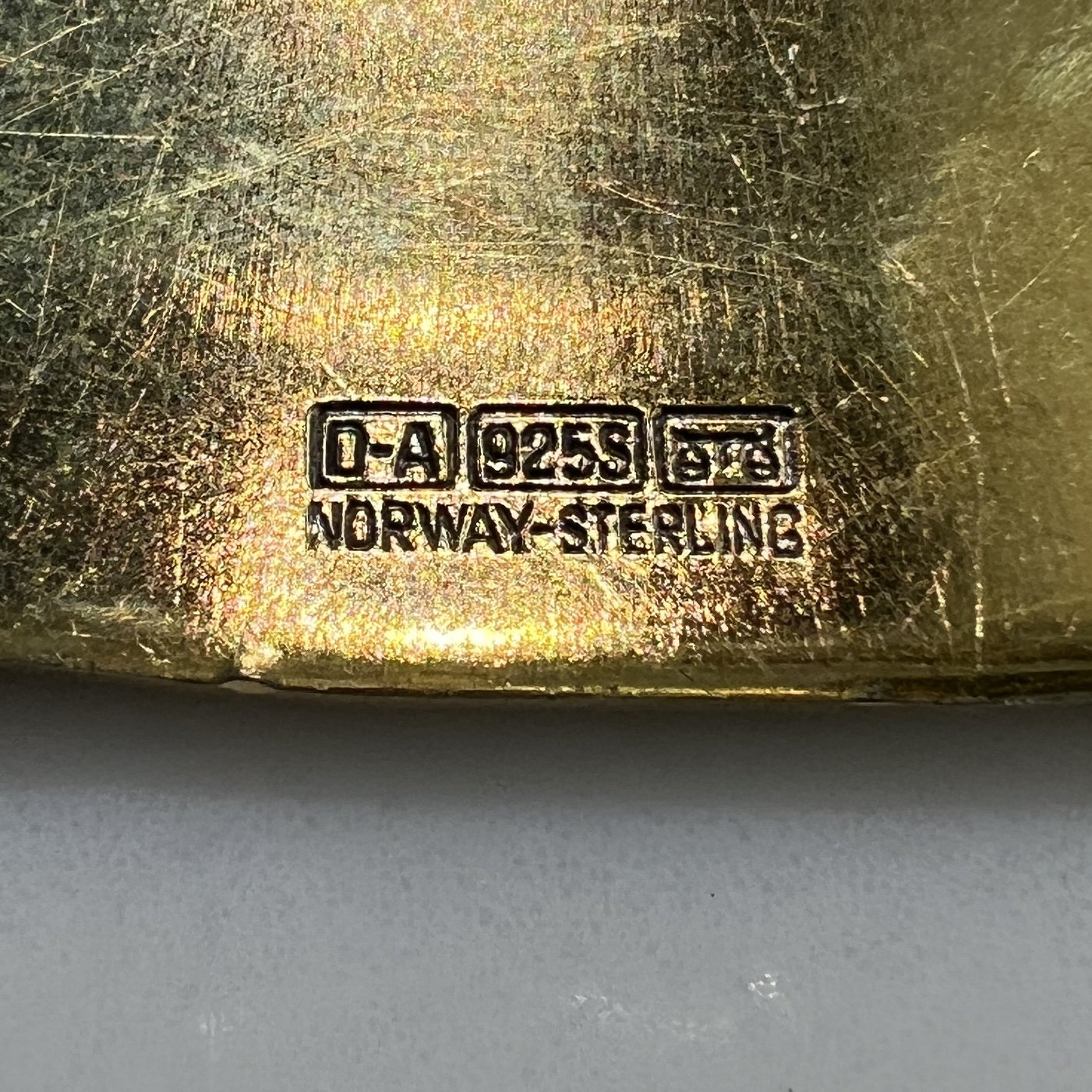 Estate David Andersen Sterling Silver & Enamel "Summer" Pin