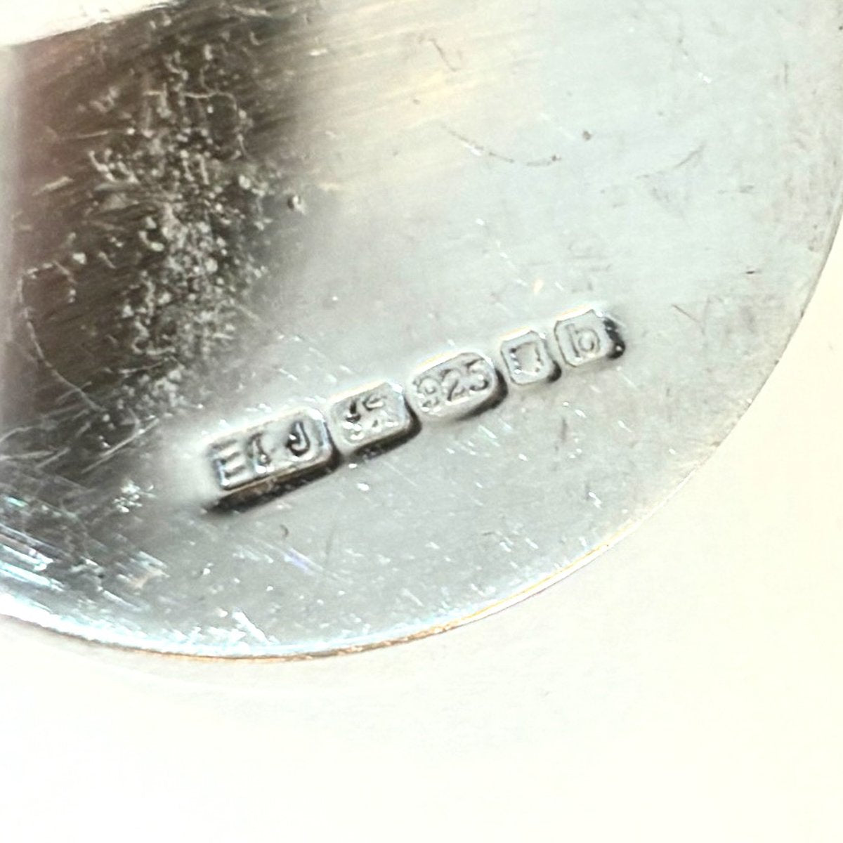 Estate English Sterling Silver Place Card Holders with Elephants