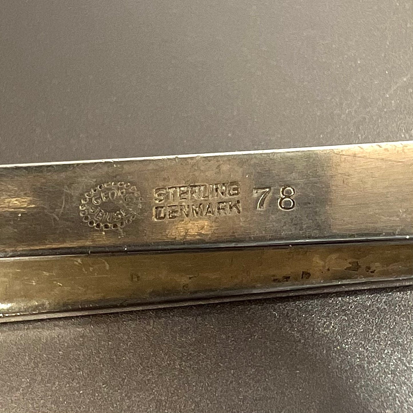 Estate Georg Jensen Sterling Silver Tie Bar by Arno Malinowski No. 78