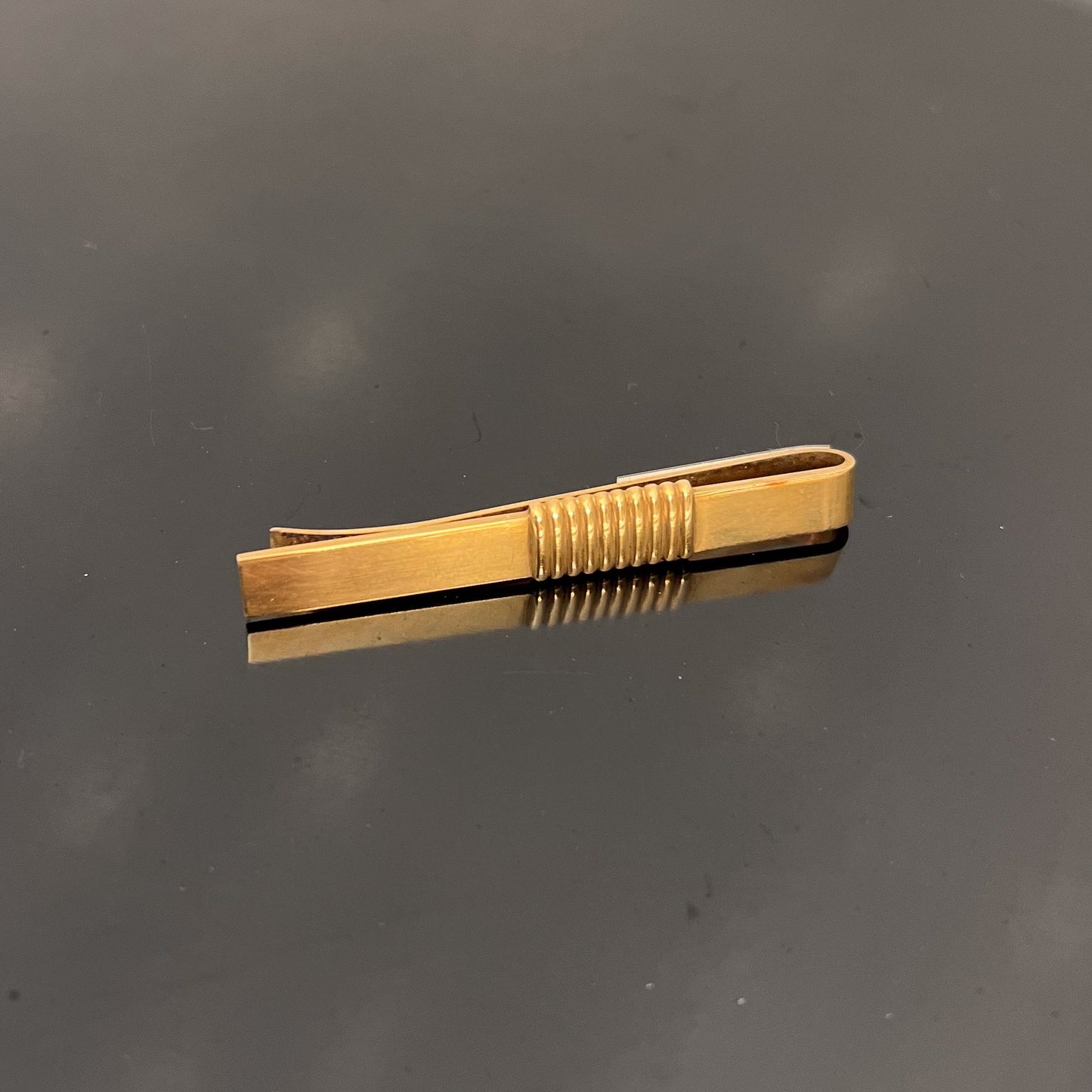 Estate Georg Jensen 18K Gold Tie-Bar or Money Clip by Harald Nielsen No 1052A