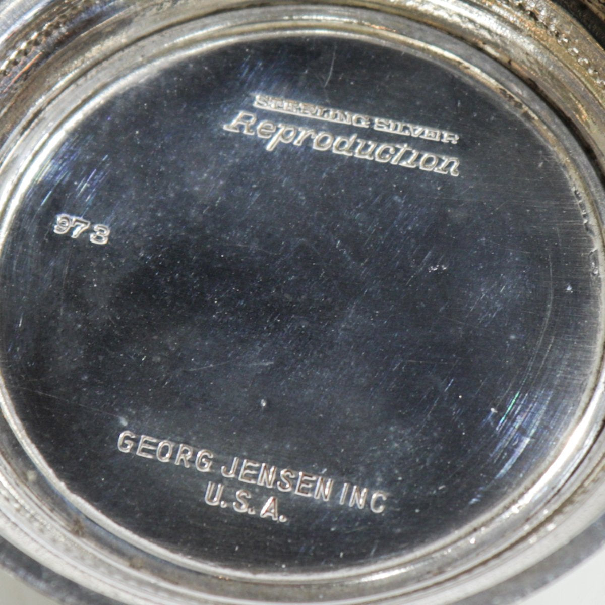 Estate Pair of Georg Jensen Inc. USA Sterling Silver Jefferson Julep Small Vase No. 973