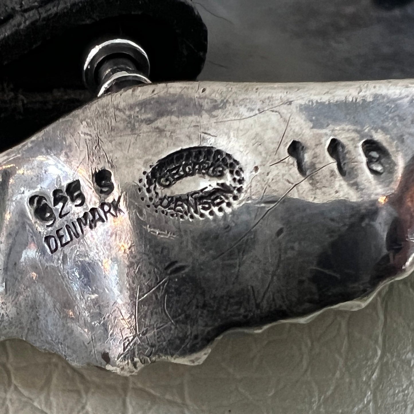 Estate Georg Jensen Rare Sterling Silver Belt Buckle by Allan Scharff No 118