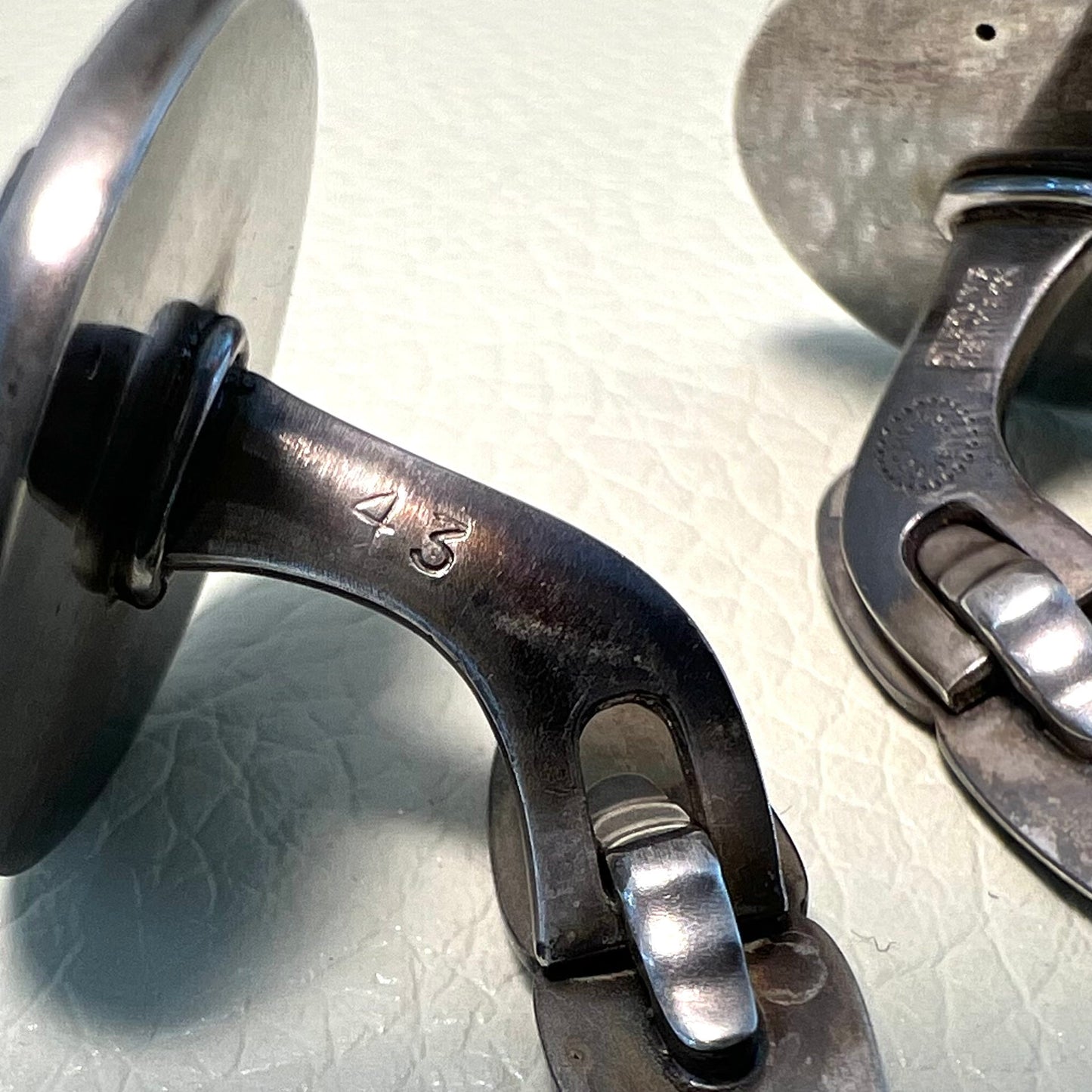 Estate Georg Jensen Sterling Silver Bird and Berry Cufflinks No. 43