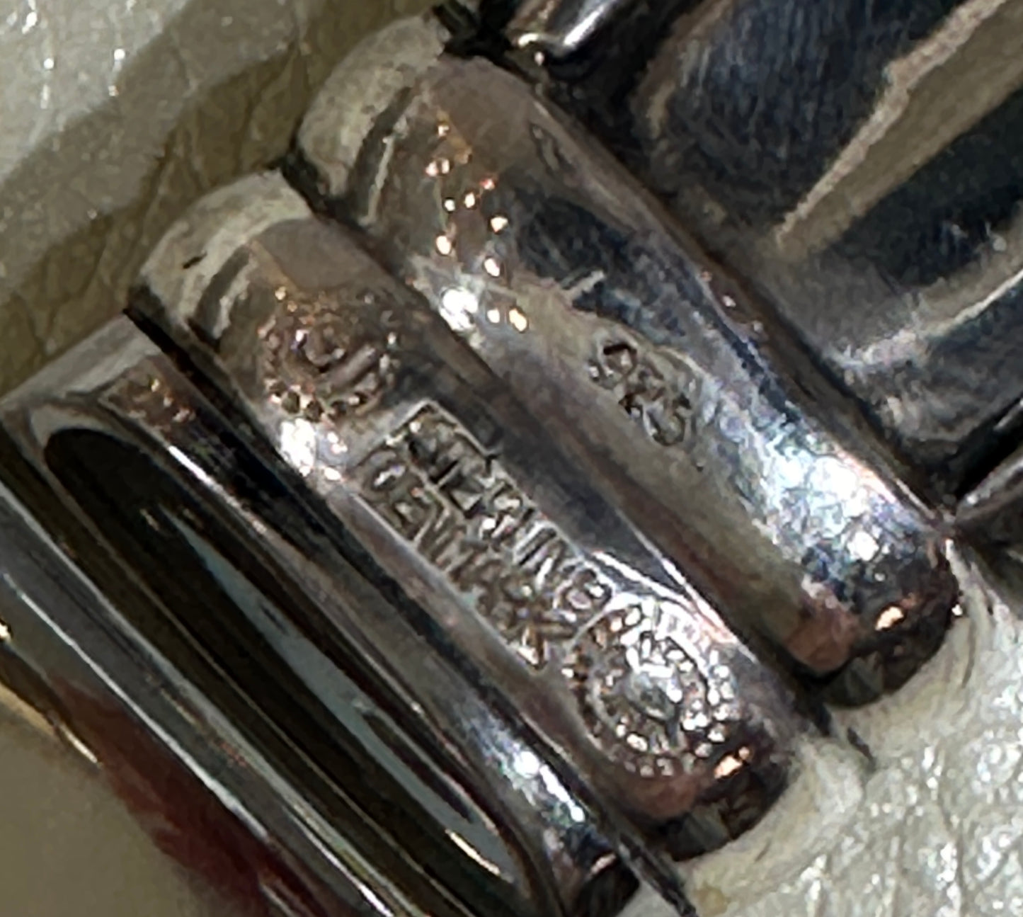 Estate Georg Jensen Sterling Silver Flatware in the "Blossom" Pattern No. 84 Service of 12 (108 Pieces)