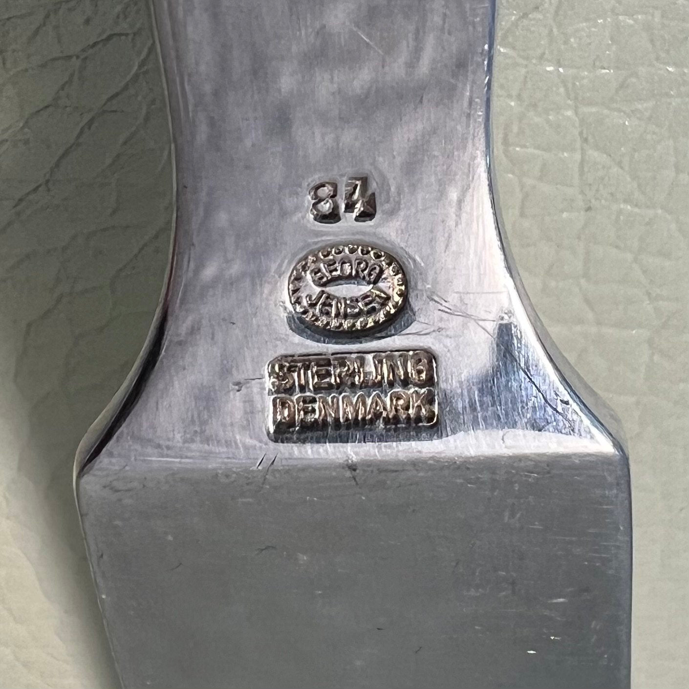 Estate Georg Jensen Sterling Silver "Blossom" Fish/Master Butter Knife No. 84