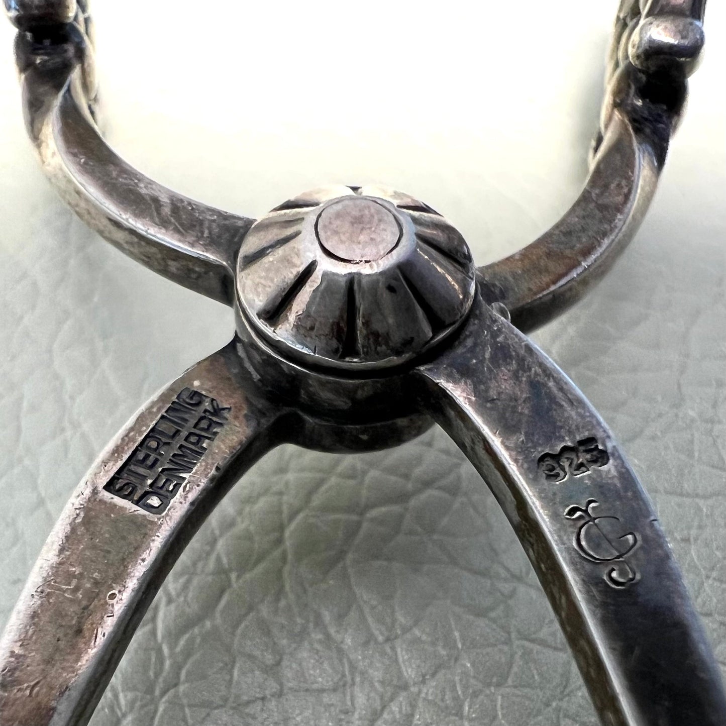 Estate Georg Jensen Sterling Silver "Blossom" Ornamental Sugar Tong Design No. 84