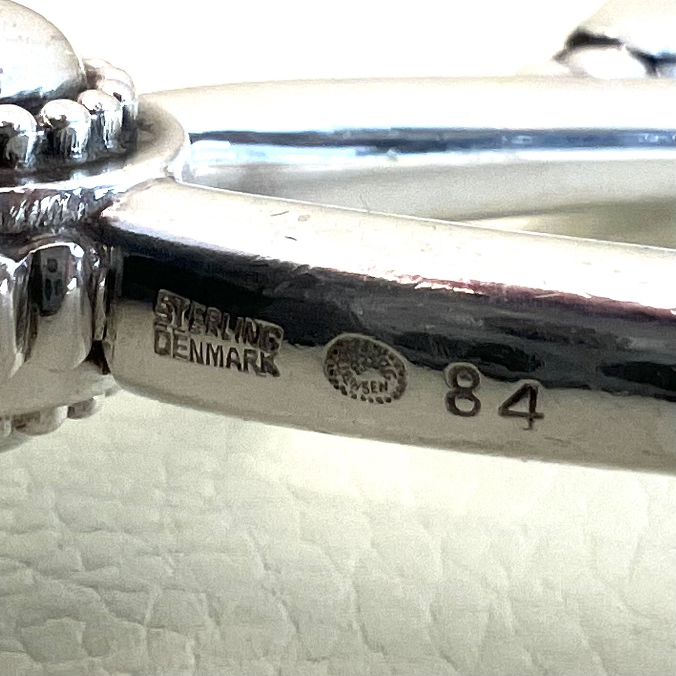 Estate Georg Jensen Sterling Silver "Blossom" Pastry/Sandwich Tong No. 84