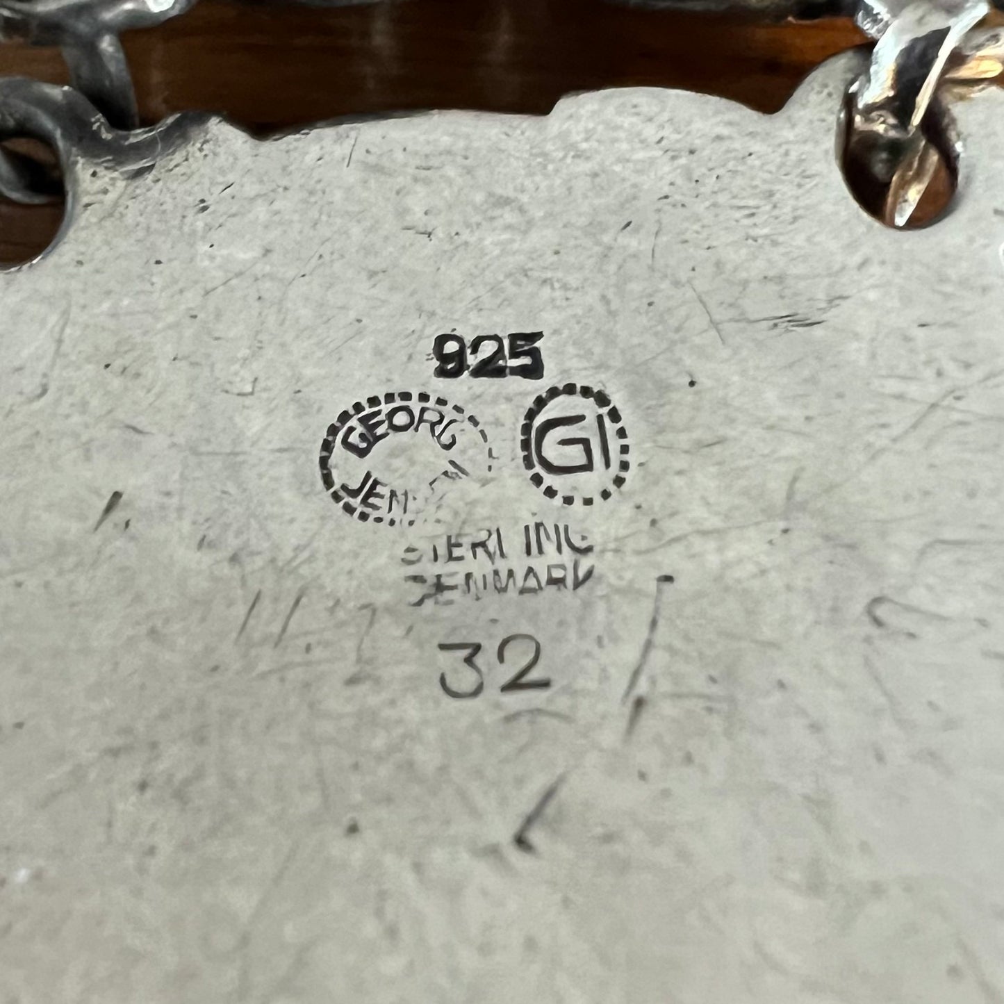 Estate Georg Jensen Sterling Silver Large Dove Bracelet by Kristian Møhl-Hansen No. 32