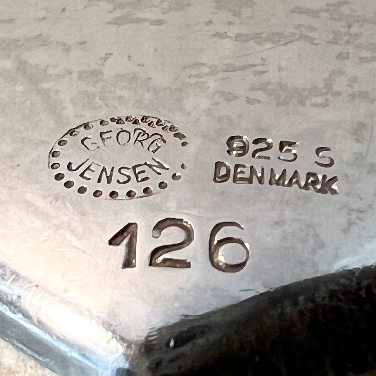 Estate Georg Jensen Sterling Silver Large Heart Pendant Necklace by Astrid Fog No 126