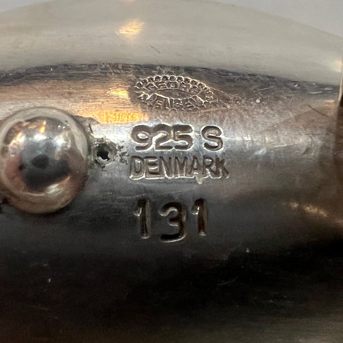 Estate Georg Jensen Sterling Silver Modernist Clip-On Earrings by Nanna Ditzel No. 131