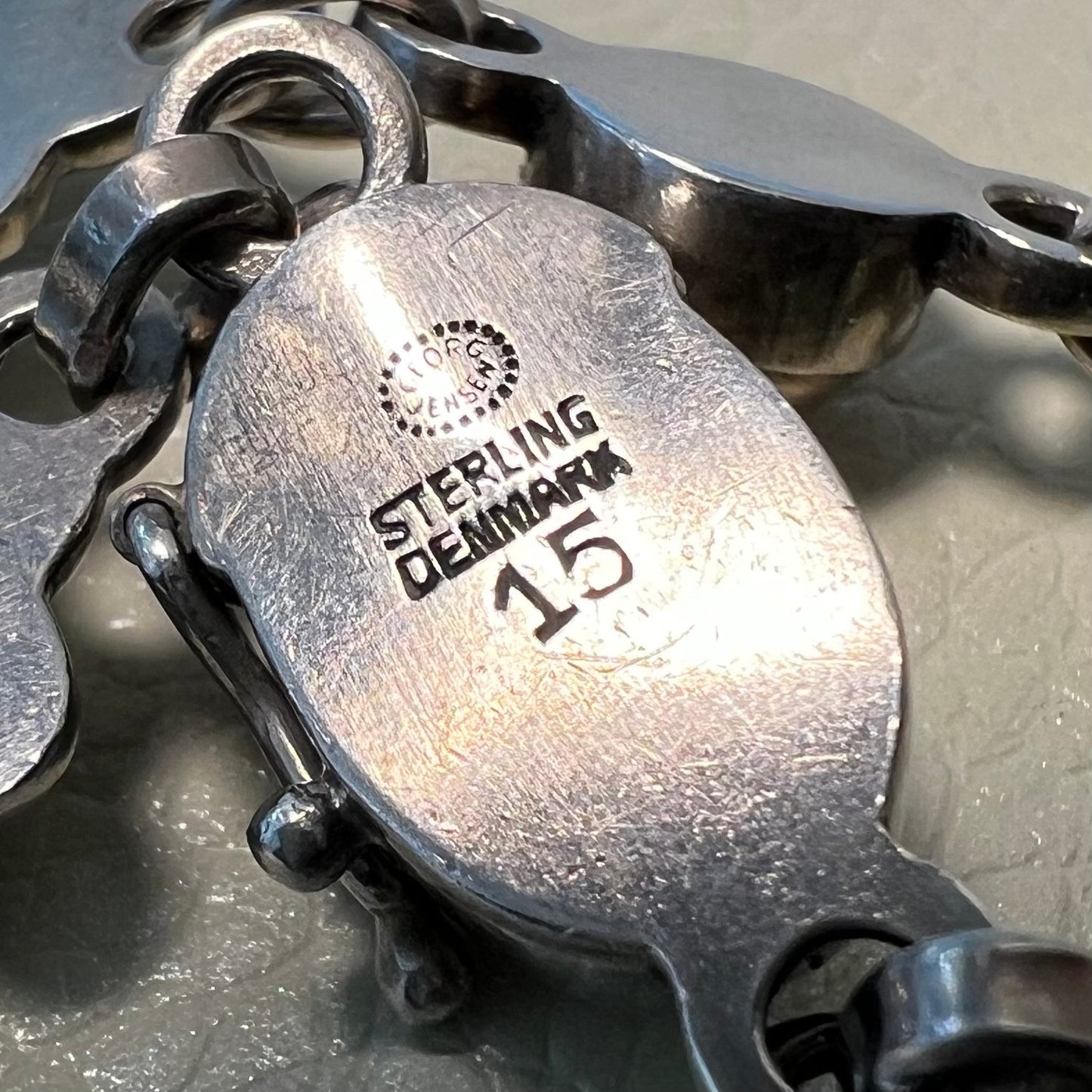 Estate Georg Jensen Sterling Silver Moonlight Blossom Necklace No. 15