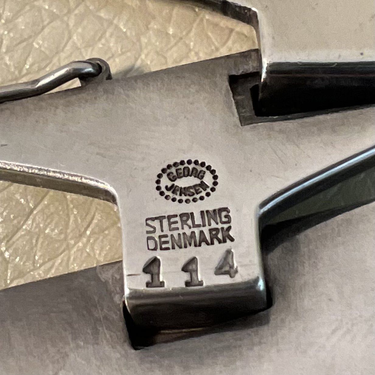 Estate Georg Jensen Sterling Silver Necklace by Søren Georg Jensen (SGJ) No. 114