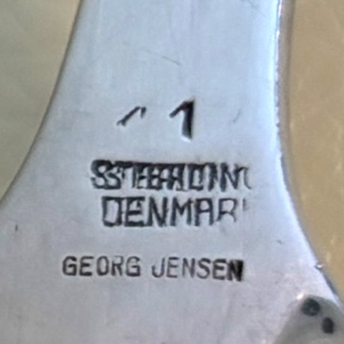 Estate Georg Jensen Sterling Silver Ornamental Pierced Nut Spoon/Sugar Sifter No. 41