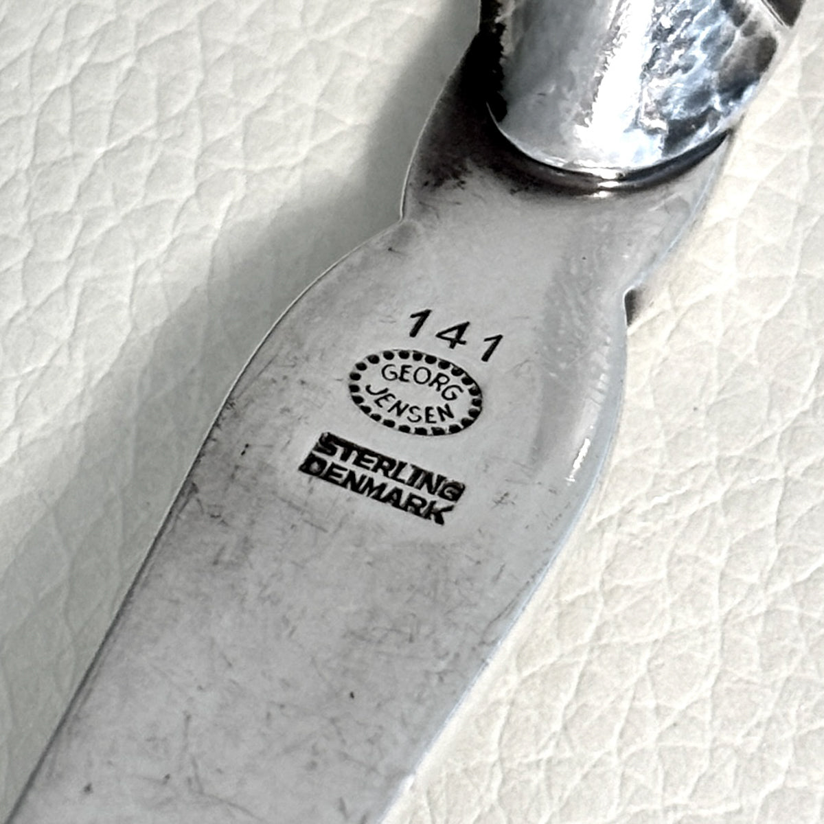 Estate Georg Jensen Sterling Silver Ornamental Serving Fork No 141