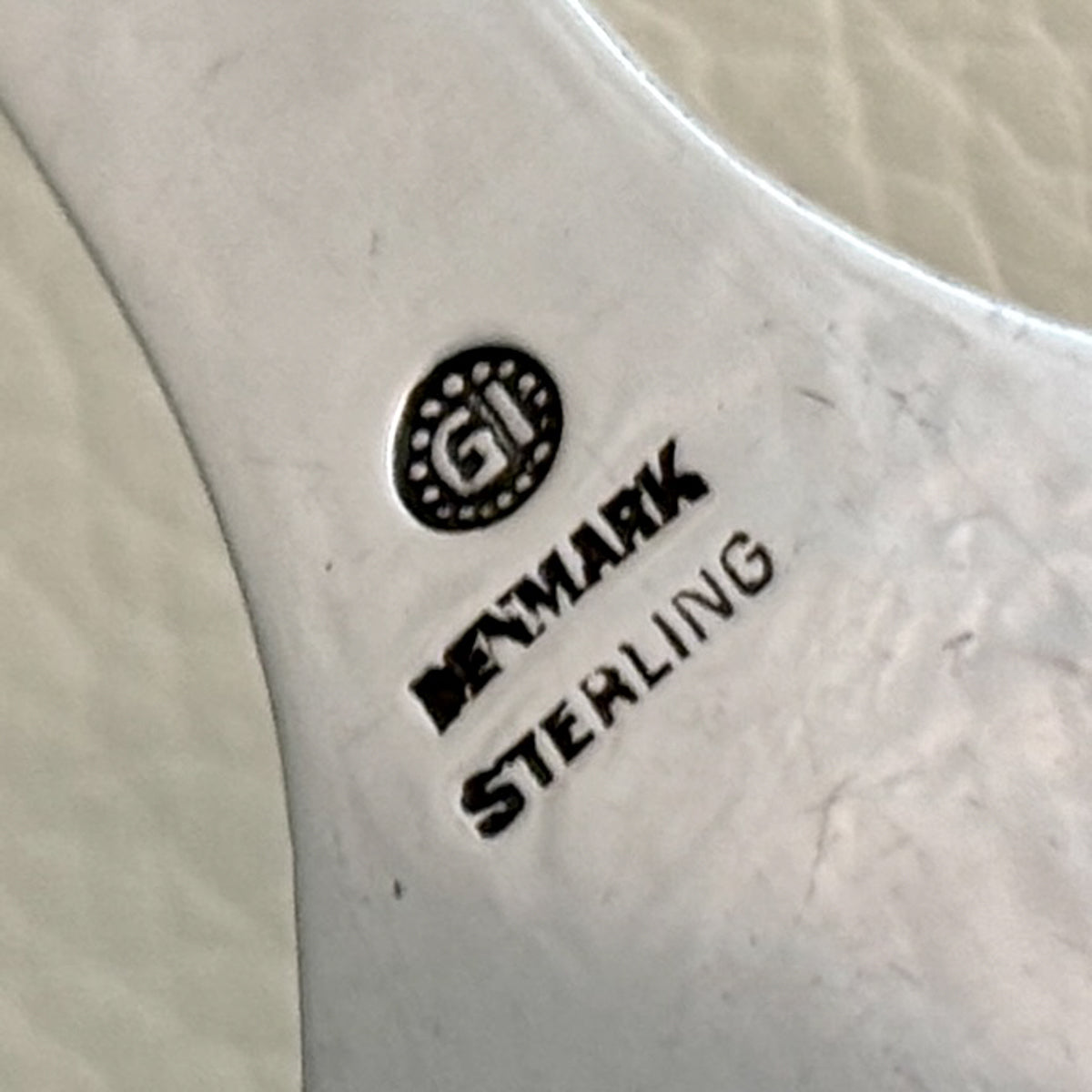 Estate Georg Jensen Sterling Silver Ornamental Spoon No. 21 (6.38 Inches Long)