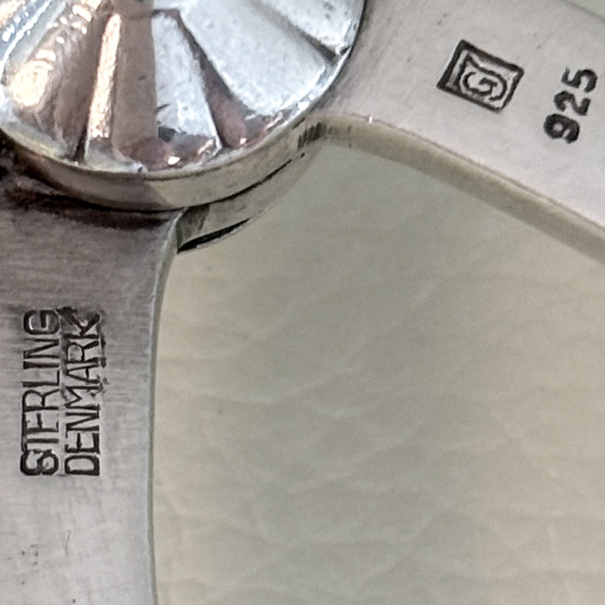 Estate Georg Jensen Sterling Silver "Parallel" Pattern Ice Tongs by Oscar Gundlach-Pedersen