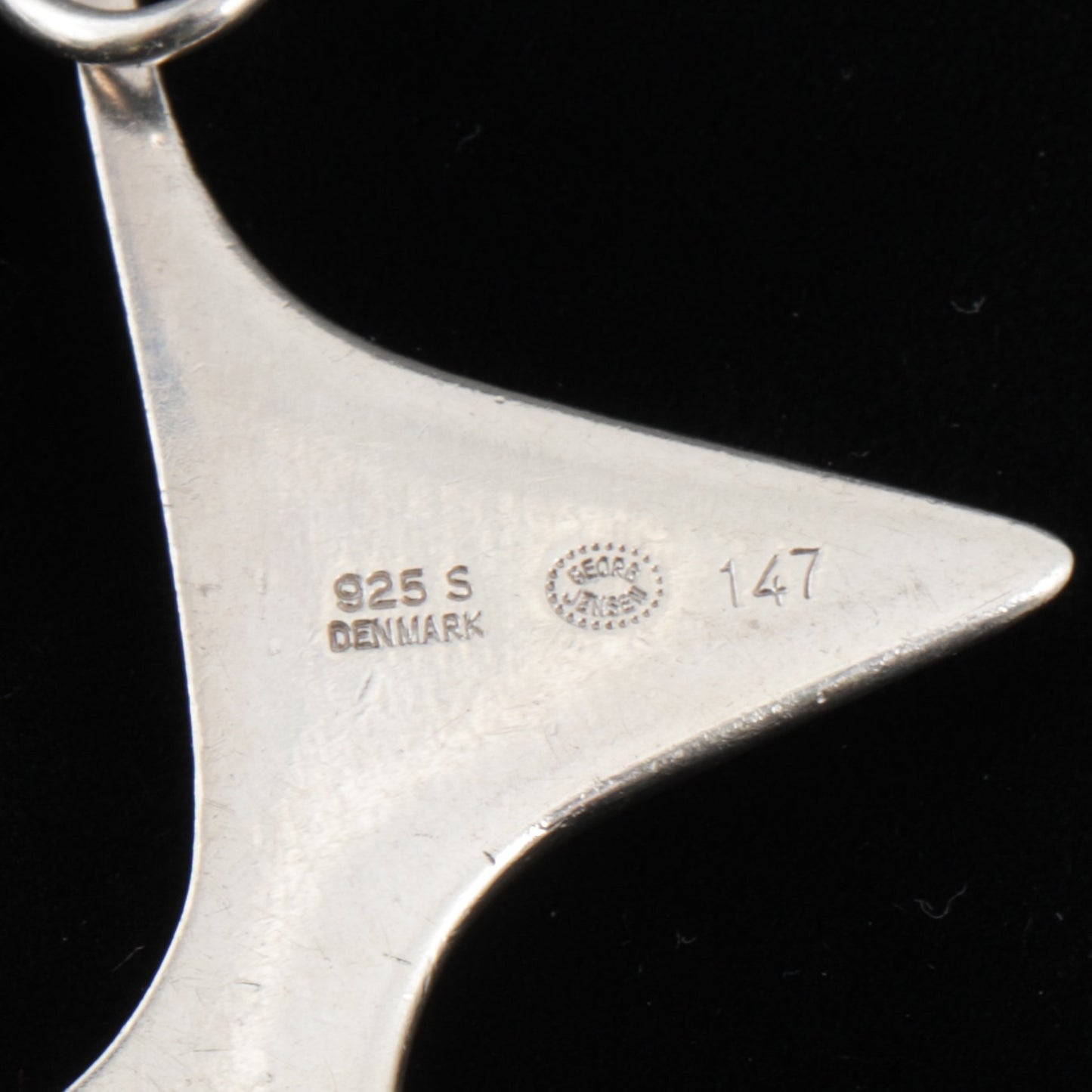Estate Georg Jensen Sterling Silver Star Pendant by Henning Koppel Design No. 147