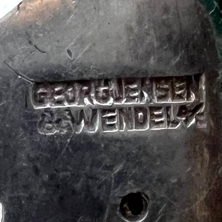 Estate Georg Jensen Sterling Silver Tulip Screw Back Earrings No. 100