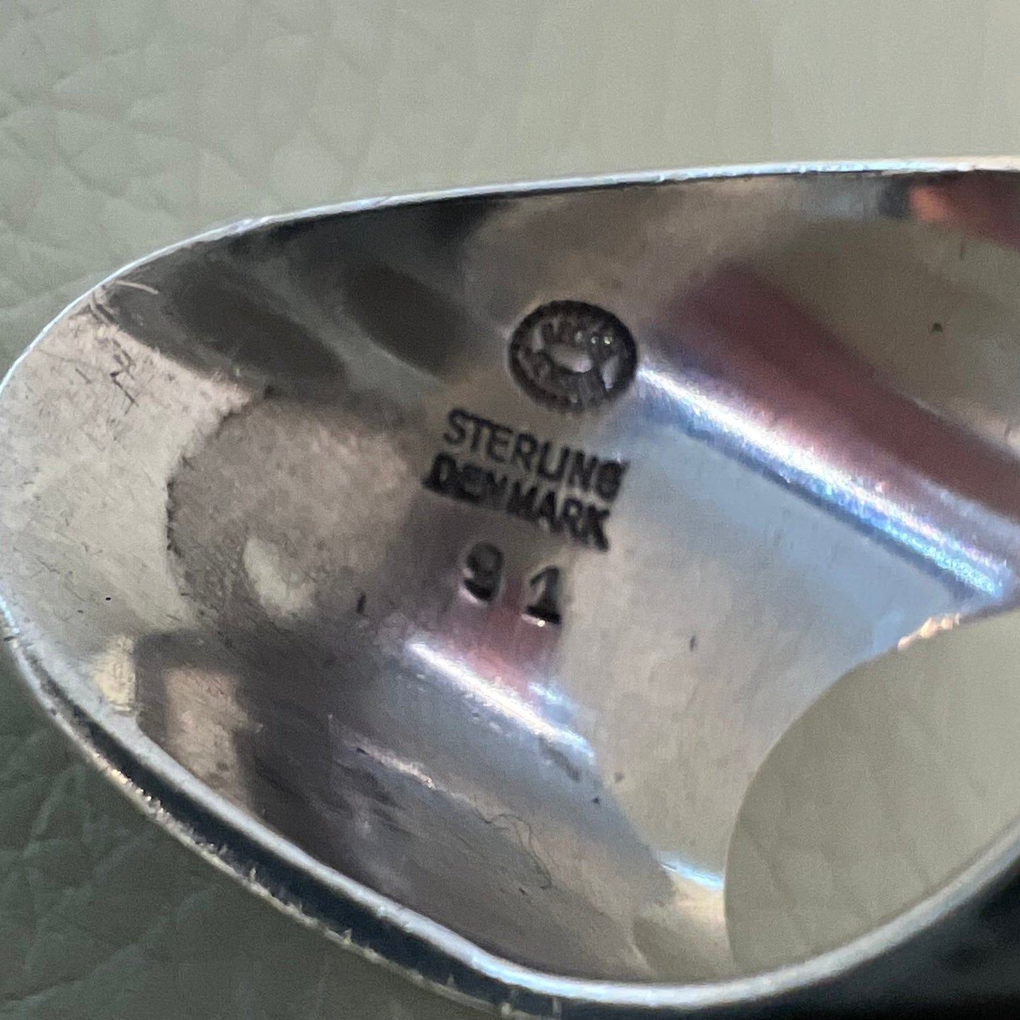 Estate Rare Georg Jensen Sterling Silver Wave Ring by Nanna Ditzel No 91