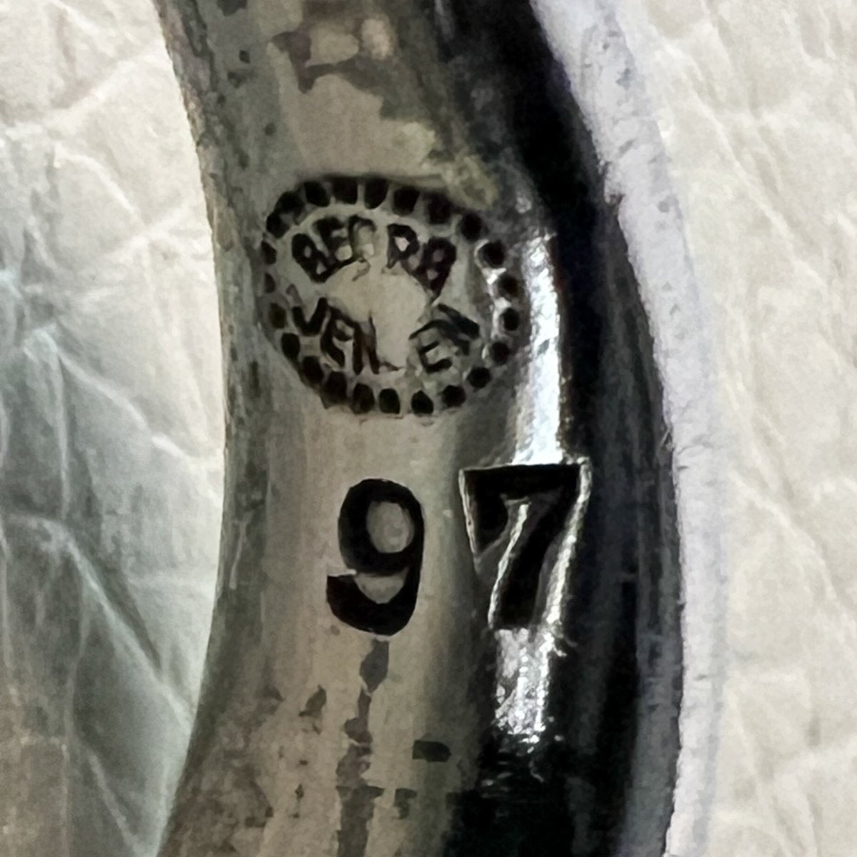 Estate Georg Jensen Sterling Silver & Chrysoprase Ring by Nanna Ditzel No 97