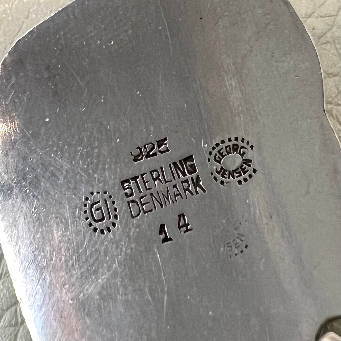 Estate Georg Jensen Sterling Silver & Moonstone Bracelet by Kristian Møhl-Hansen No. 14