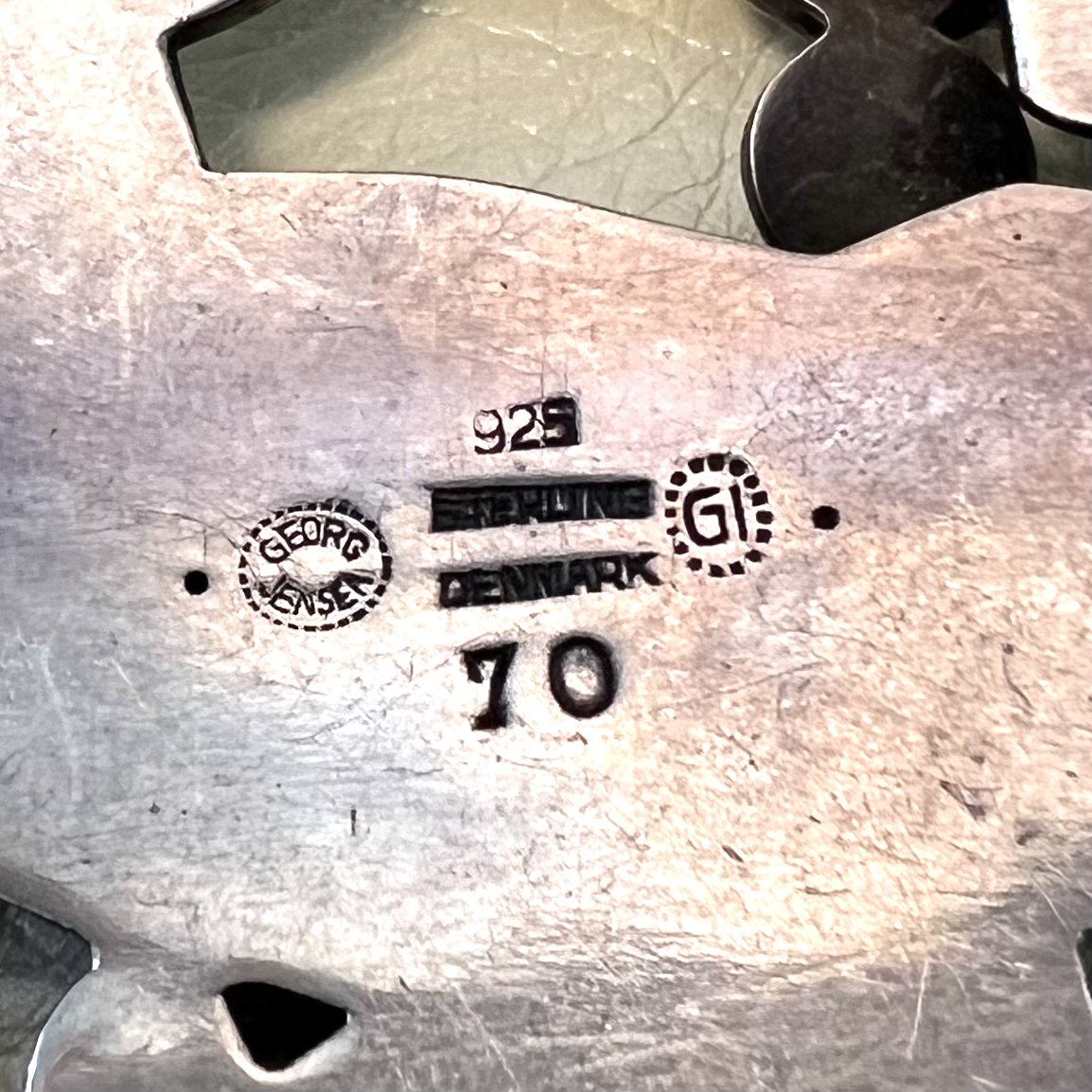 Estate Georg Jensen Sterling Silver & Moonstone Large Brooch-Pendant by Kristian Møhl-Hansen No. 70