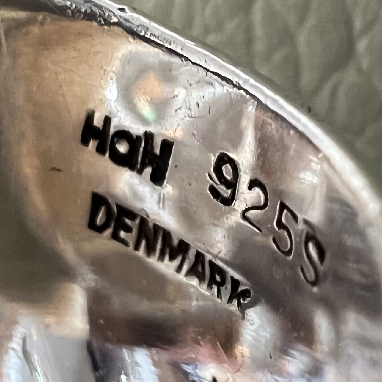 Estate Hans Hansen Sterling Silver Geometric Circle Modernist Ring