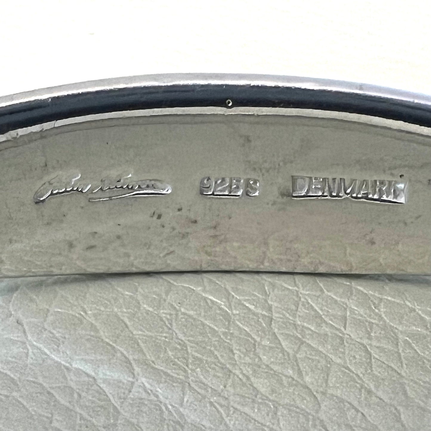 Estate Hans Hansen Denmark Sterling Silver Modernist Torque Handmade Heavy Bracelet by Karl Gustav Hansen