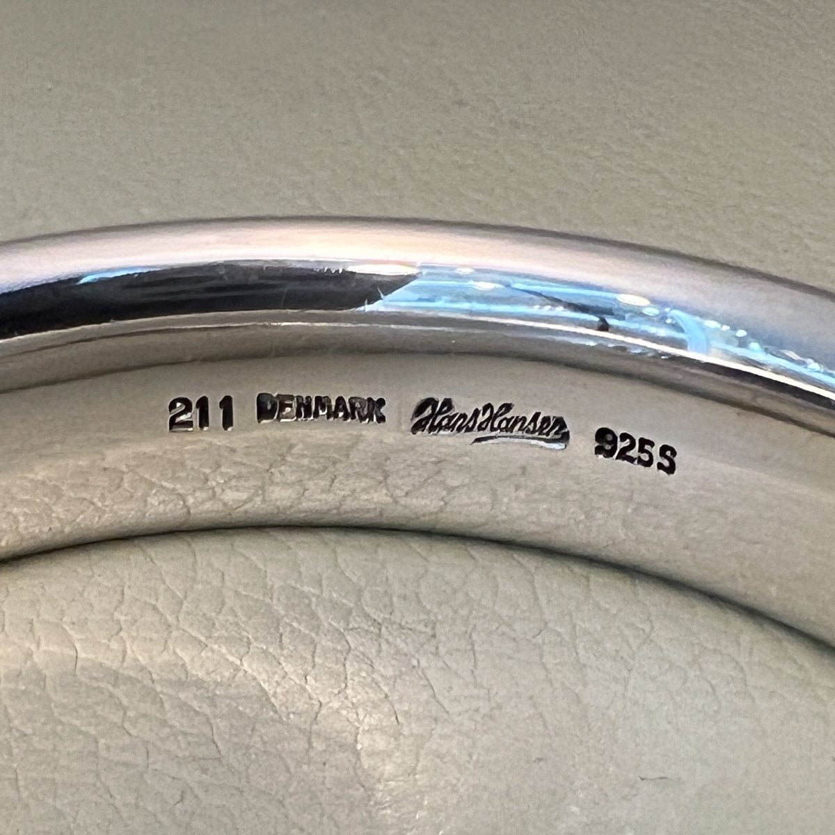 Estate Hans Hansen Sterling Silver Bangle Bracelet No. 211