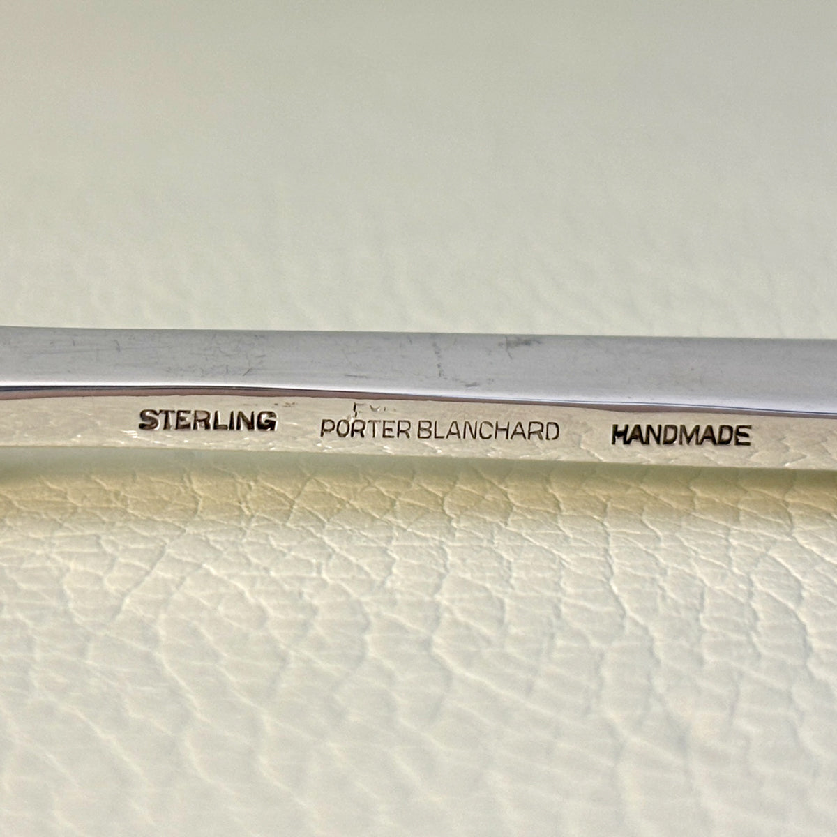 Estate Porter Blanchard Sterling Silver "Modern Scroll" Flat Squared Server