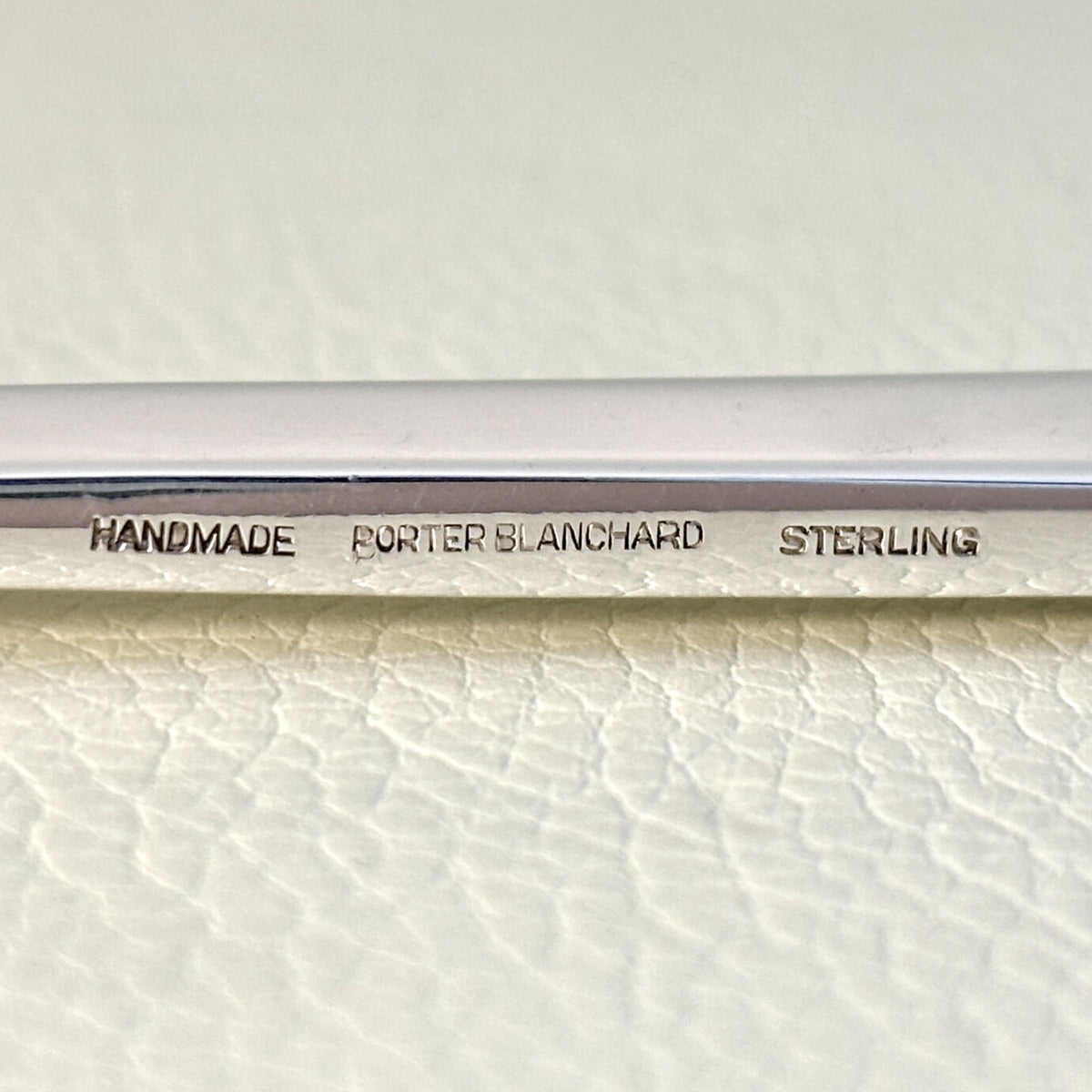 Estate Porter Blanchard Sterling Silver "Modern Scroll" Pointed Flat Server