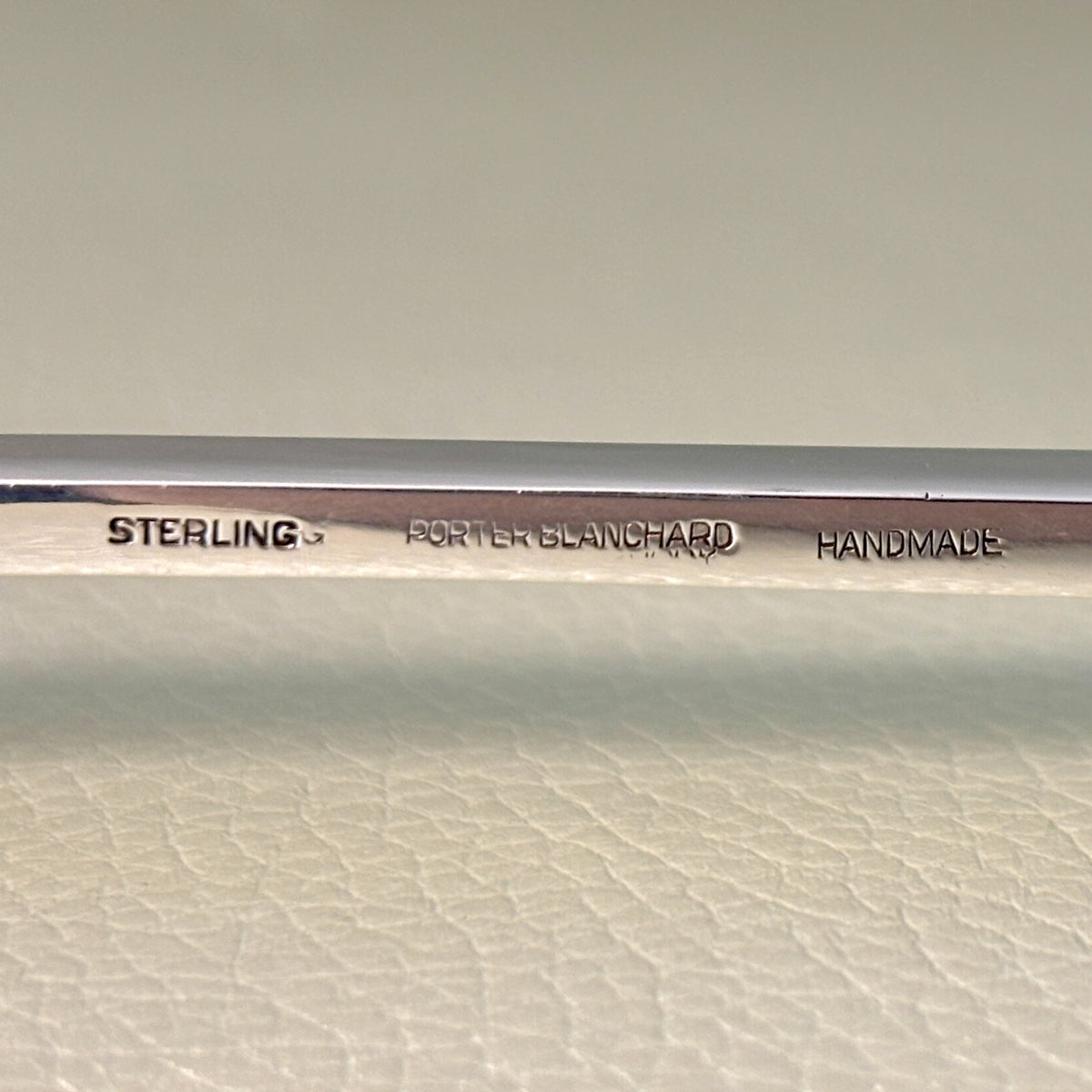 Estate Porter Blanchard Sterling Silver "Modern Scroll" Stuffing Spoon