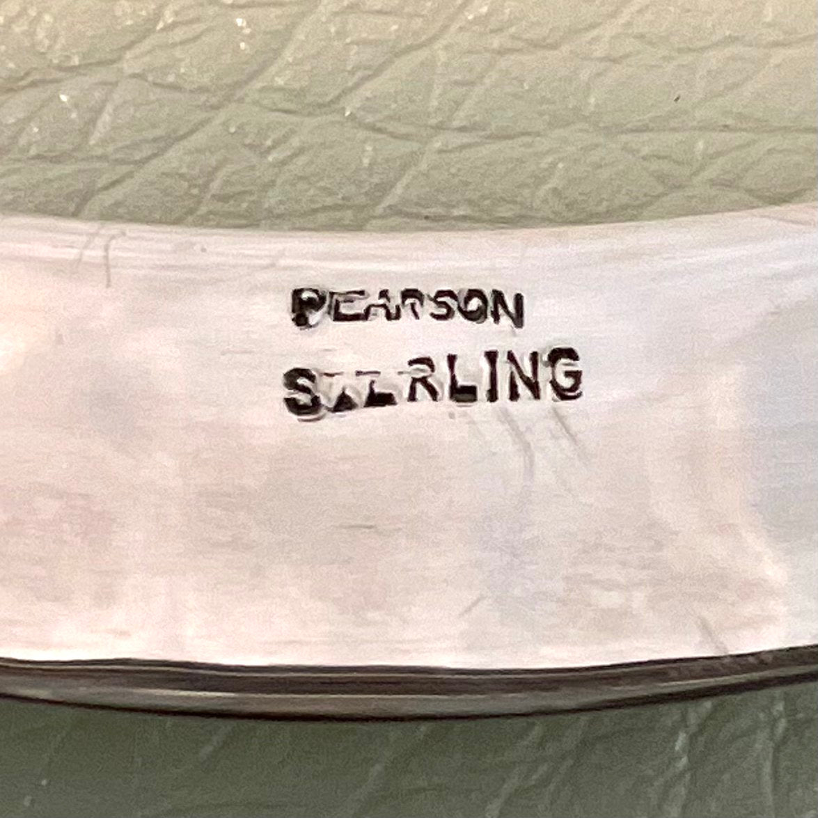 Estate Ronald Hayes Pearson Handmade Sterling Silver Modernist Collar Necklace