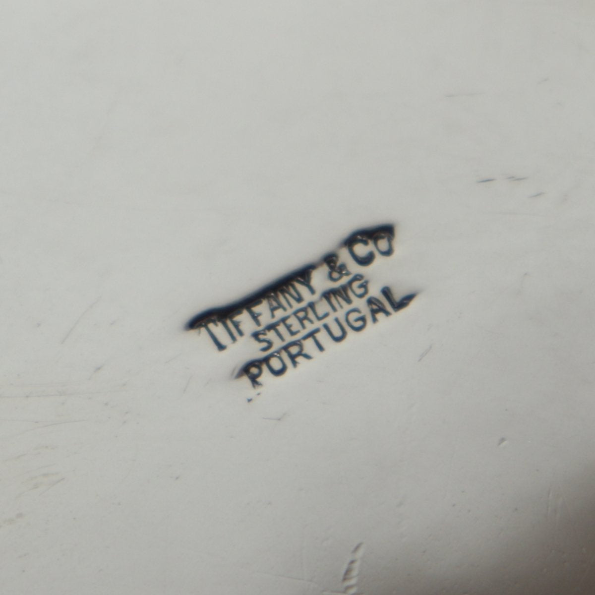 Estate Tiffany & Co. Hand Wrought Sterling Silver Modern Diamond Bowl