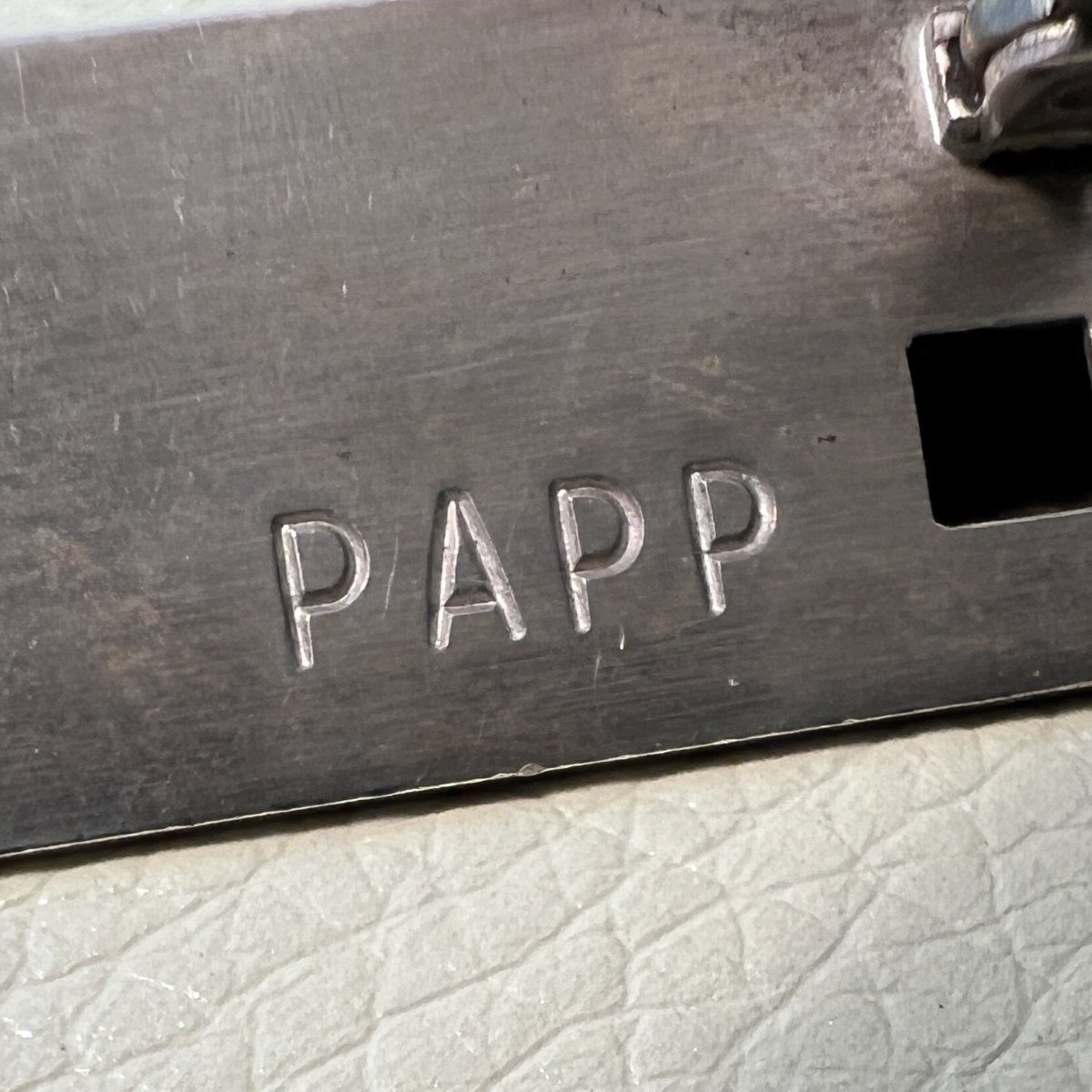 Estate Tony Papp Sterling Silver Geometric Brooch