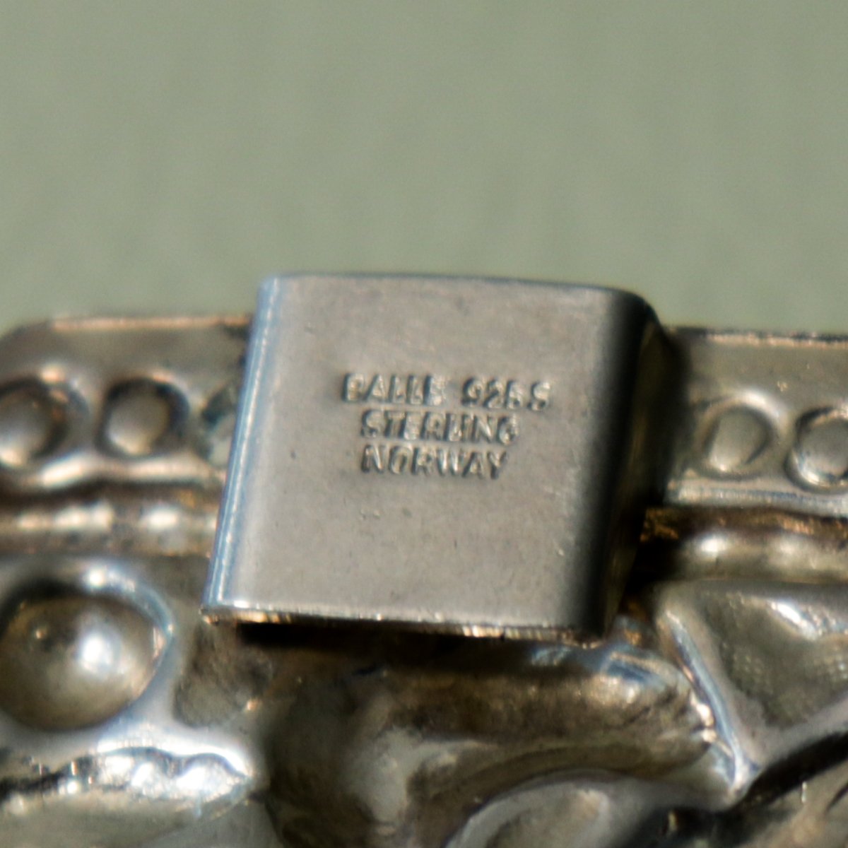 Estate Øystein Balle Sterling Silver & Enamel Bracelet