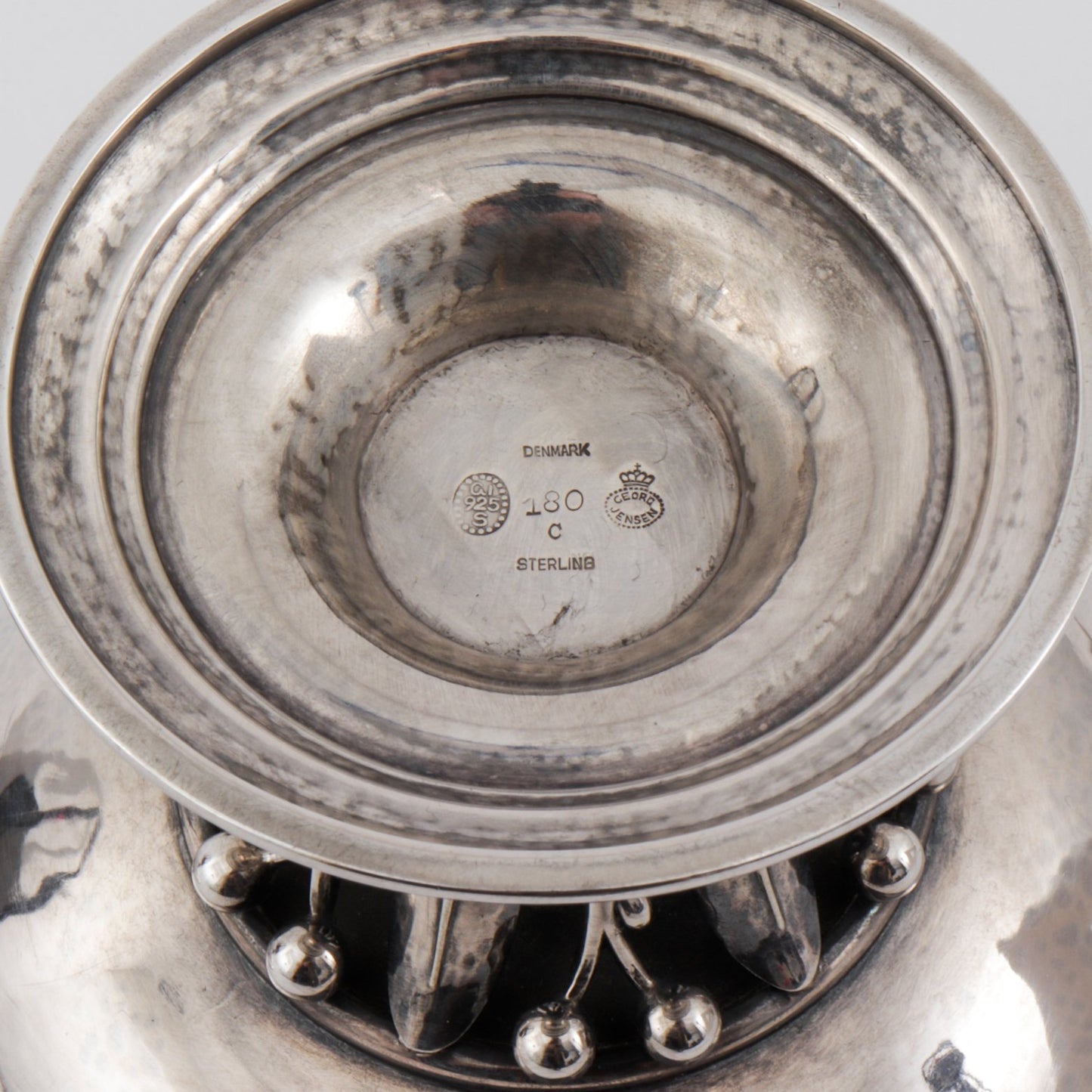 Georg Jensen Sterling Silver Covered Compote No 180C Very Rare