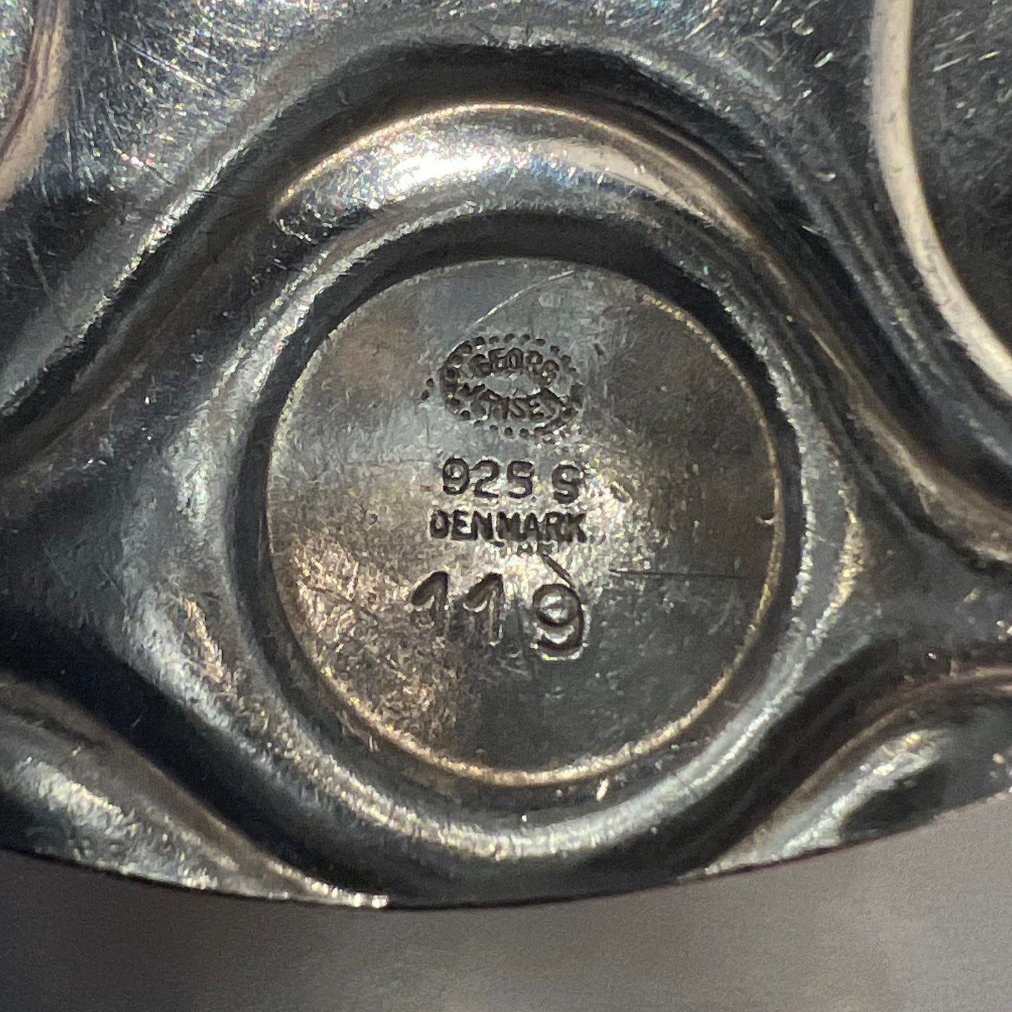 Georg Jensen Sterling Silver Modernist Pendant Design No. 119 by Ibe Dahlquist