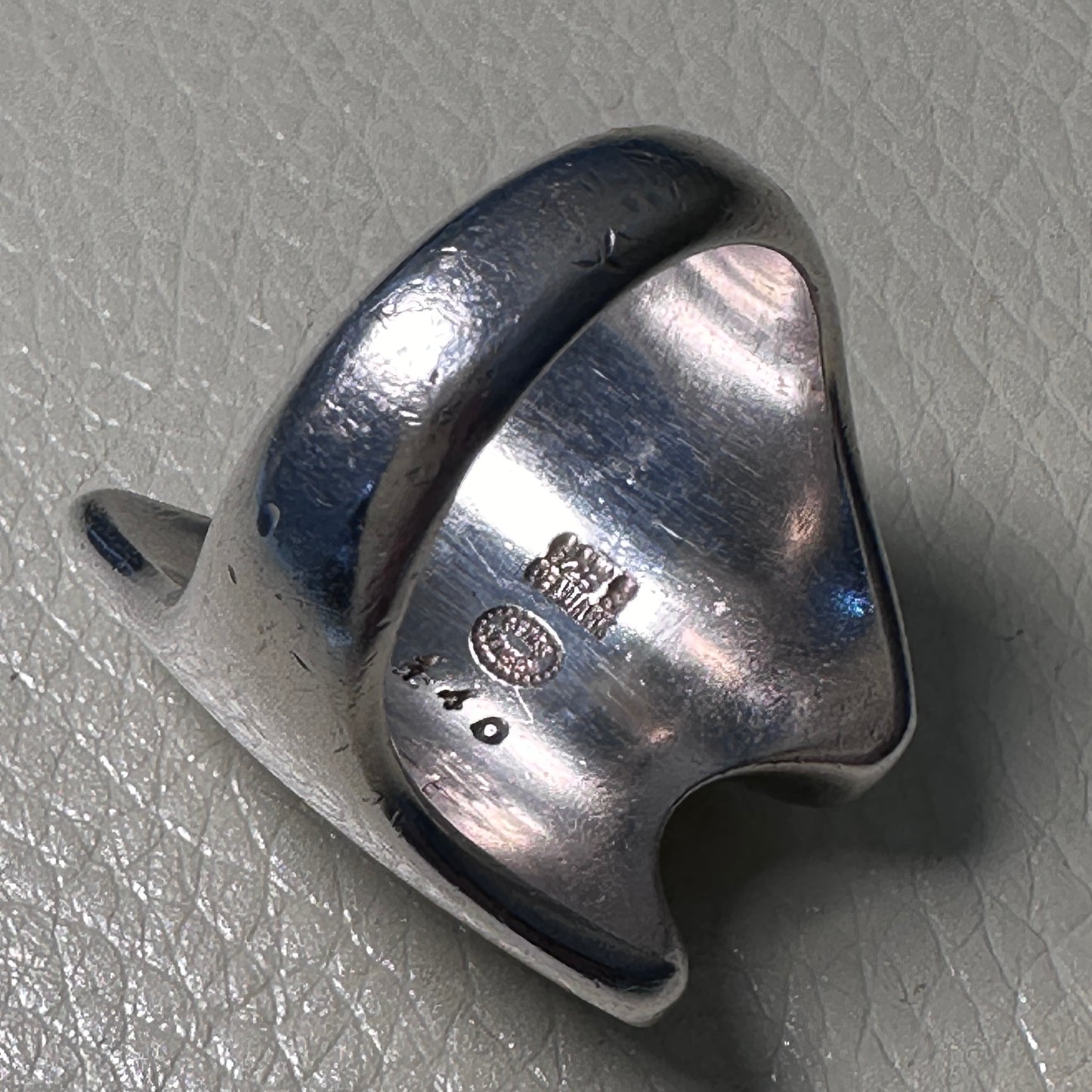 Estate Georg Jensen Sterling Silver Modern Ring by Henning Koppel No 140