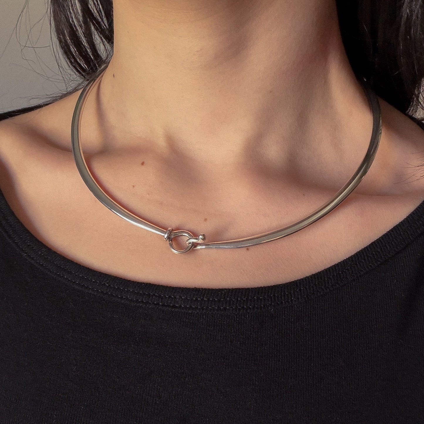 Georg Jensen Sterling Silver "Dewdrop" Pendant with Amethyst by Torun