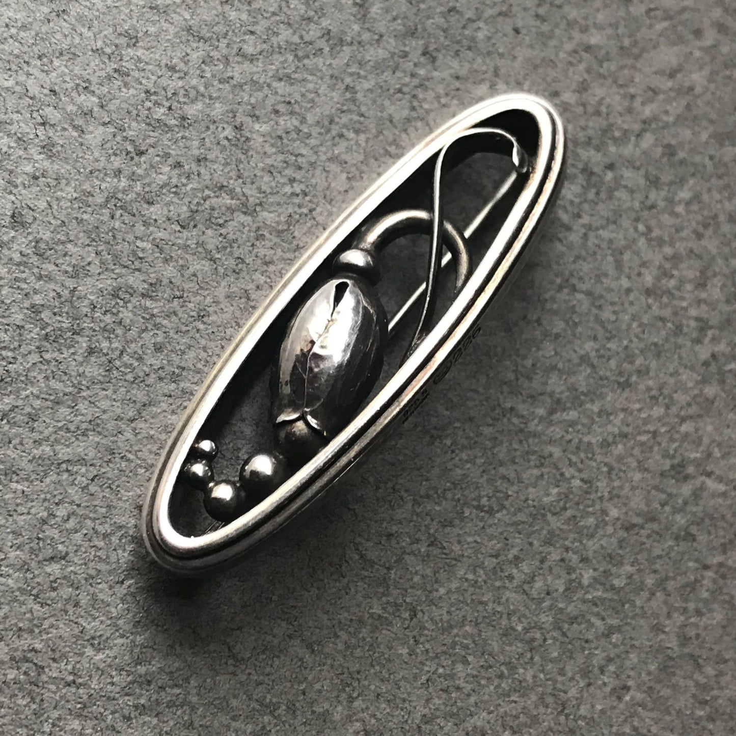 Georg Jensen Sterling Silver "Blossom" Brooch No. 204