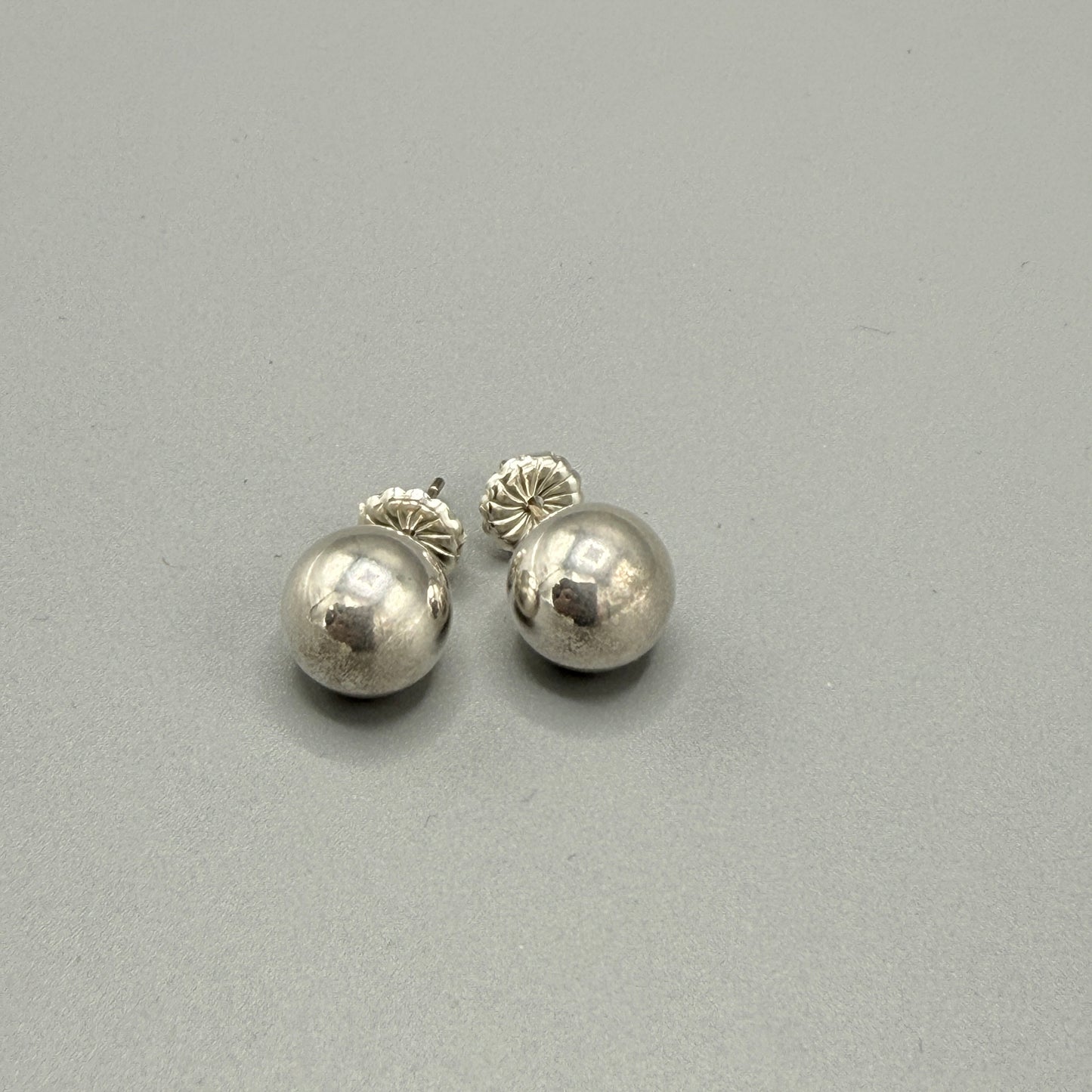 Estate Tiffany & Co. Sterling Silver Ball Post Earrings